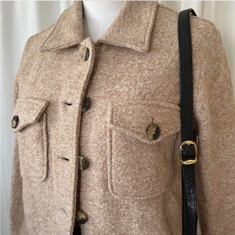 Cynthia Rowley brown Shacket wool blend size small. - Picture 6 of 8